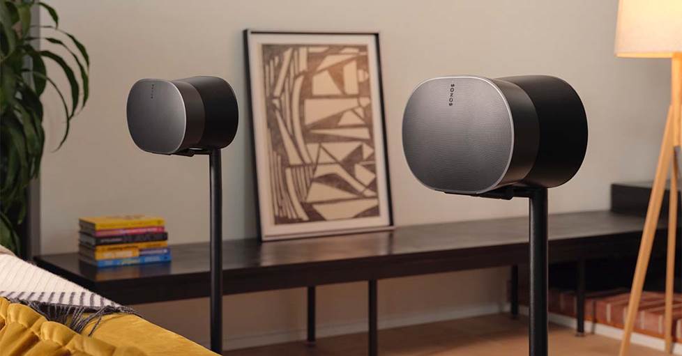 Sonos Era 300 speakers and stands